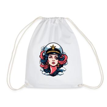 Kapitänin Pop Art Navallook - Turnbeutel - Weiß - Vorne