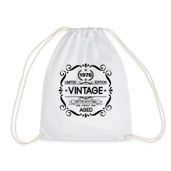 Vintage Limited Edition Born in 1976 Perfect Aged - Turnbeutel - Weiß - Vorne