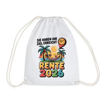 Retraite des pensionnés 2026 Homme & Femme - Sac de sport léger - blanc - Devant