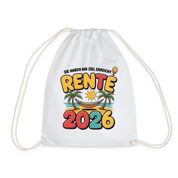 Retraite des pensionnés 2026 Homme & Femme - Sac de sport léger - blanc - Devant
