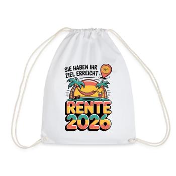 Retraite des pensionnés 2026 Homme & Femme - Sac de sport léger - blanc - Devant