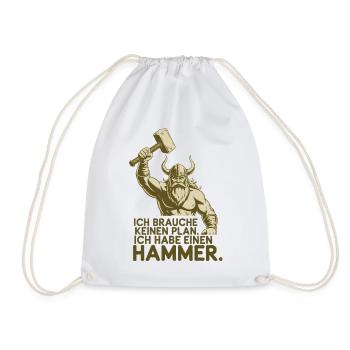 Légende viking viking marin Odin Raven Fighter - Sac de sport léger - blanc - Devant