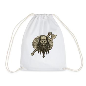Légende viking viking marin Odin Raven Fighter - Sac de sport léger - blanc - Devant