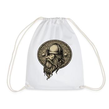 Légende viking viking marin Odin Raven Fighter - Sac de sport léger - blanc - Devant