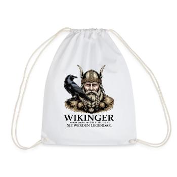 Légende viking viking marin Odin Raven Fighter - Sac de sport léger - blanc - Devant