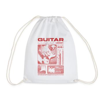 Guitariste Guitariste Rock Musicien streetwear - Sac de sport léger - blanc - Devant