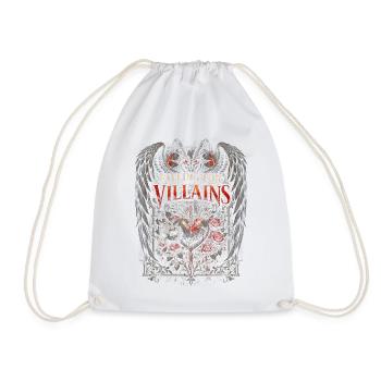 Dark Romance Booktok In Love With The Villain - Drawstring Bag - white - Front