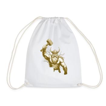 Légende viking viking marin Odin Raven Fighter - Sac de sport léger - blanc - Devant