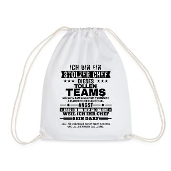 Fier patron de cette grande équipe - Sac de sport léger - blanc - Devant