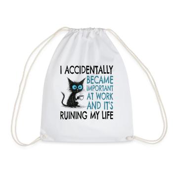Colleague, Employee, Work, Stress, Work Stress - Drawstring Bag - white - Front