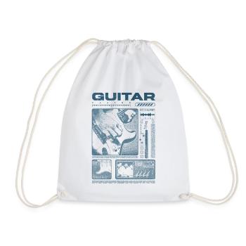 Guitariste Guitariste Rock Musicien streetwear - Sac de sport léger - blanc - Devant