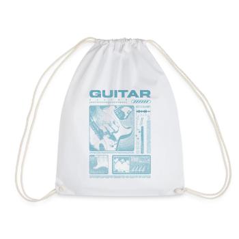 Guitariste Guitariste Rock Musicien streetwear - Sac de sport léger - blanc - Devant