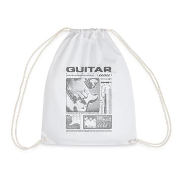 Guitariste Guitariste Rock Musicien streetwear - Sac de sport léger - blanc - Devant