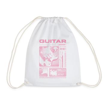 Guitariste Guitariste Rock Musicien streetwear - Sac de sport léger - blanc - Devant