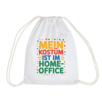 Costume is in the home office carnival carnival office - Drawstring Bag - white - Front