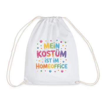 Costume is in the home office carnival carnival office - Drawstring Bag - white - Front