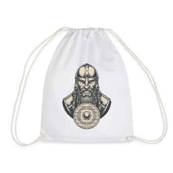 Légende viking viking marin Odin Raven Fighter - Sac de sport léger - blanc - Devant