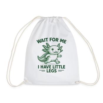 Axolotl disant un mème Humour Petites jambes drôles - Sac de sport léger - blanc - Devant