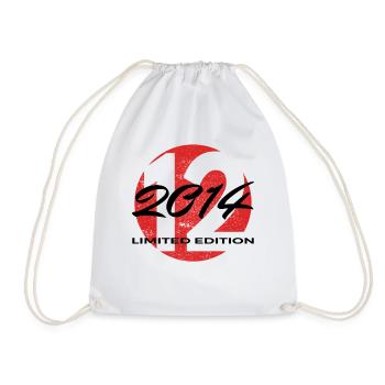 12e anniversaire 2014 cadeau garçons et filles - Sac de sport léger - blanc - Devant