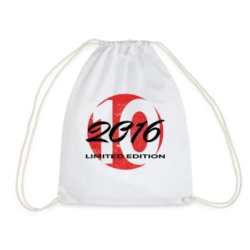 10e anniversaire 2016 cadeau garçons et filles - Sac de sport léger - blanc - Devant