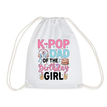 K-Pop Papa de la Fille d’Anniversaire - Sac de sport léger - blanc - Devant