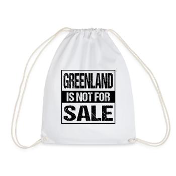 Greenland Is Not For Sale - Drawstring Bag - white - Front