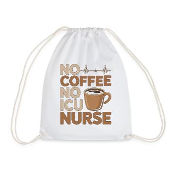 Infirmière en soins intensifs sans café, pas de réponse rapide Amoureuse du café - Sac de sport léger - blanc - Devant