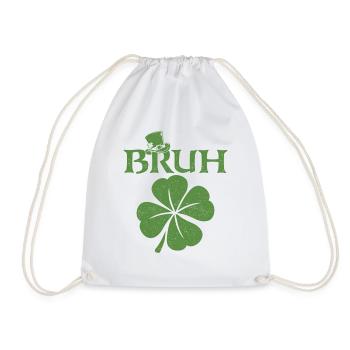 Bruh St Patrick’s Irish Shamrock - Sac de sport léger - blanc - Devant