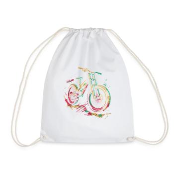 VTT rétro - Sac de sport léger - blanc - Devant