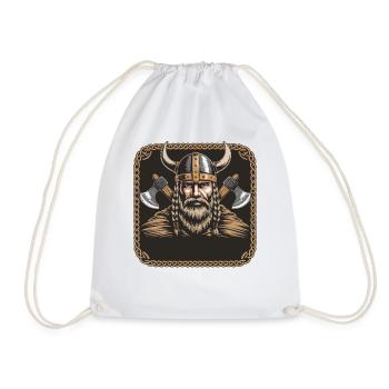 Légende viking viking marin Odin Raven Fighter - Sac de sport léger - blanc - Devant