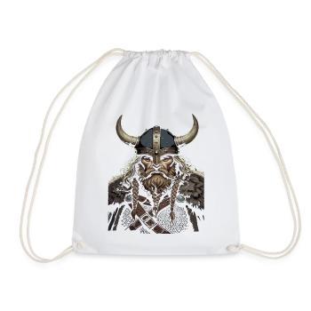 Légende viking viking marin Odin Raven Fighter - Sac de sport léger - blanc - Devant