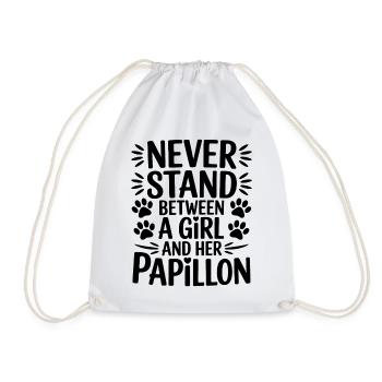 Papillon Dictons Chiens Drôle Papillon Cadeau - Sac de sport léger - blanc - Devant