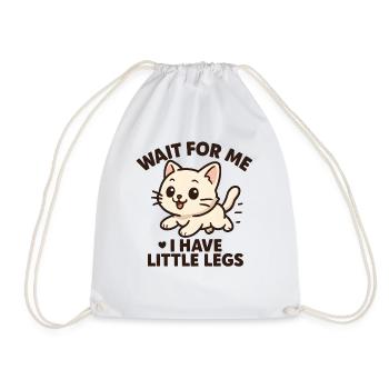 Chat qui dit un mème d’humour Idée de cadeau drôle - Sac de sport léger - blanc - Devant