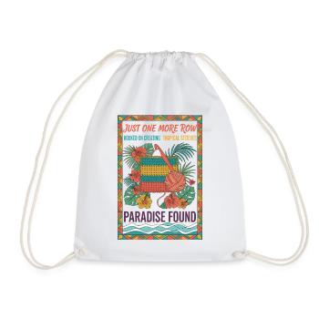 Encore un rang : le paradis a trouvé les amoureux du crochet - Sac de sport léger - blanc - Devant