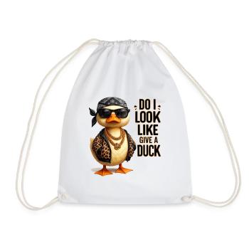 Do I Look Like I Give a Duck Ente - Turnbeutel - Weiß - Vorne