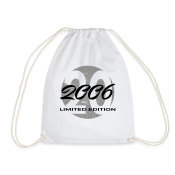 20th Birthday 2006 Gift for Men and Women - Drawstring Bag - white - Front