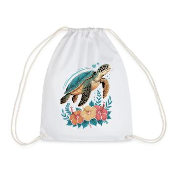 Sea Turtle Ocean Addict Design - Sac de sport léger - blanc - Devant