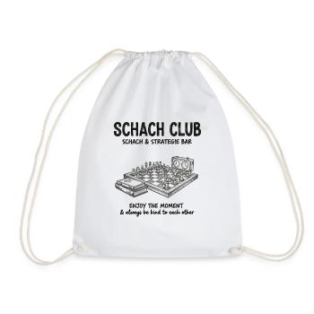 Conception de stratégie pour un club d’échecs – Barre-d’échecs vintage - Sac de sport léger - blanc - Devant