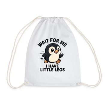 Pinguin Spruch Humor Meme Lustig Geschenkidee - Turnbeutel - Weiß - Vorne