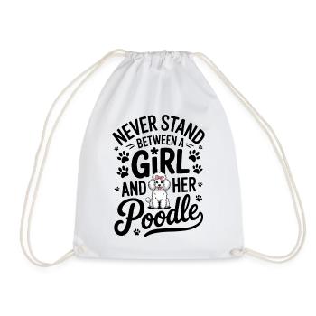 Paroles de caniche Caniche Cadeau drôle de caniche - Sac de sport léger - blanc - Devant