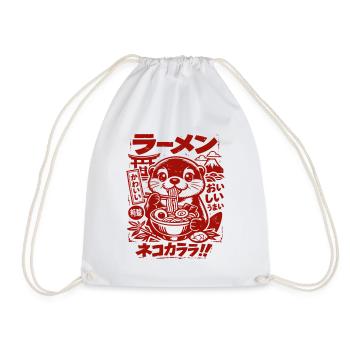 Kawaii Otter | Ramen | Nudelsuppe | Fast Food - Turnbeutel - Weiß - Vorne