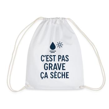 Marseille Humour C'est Pas Grave ça Sèche Sud - Sac de sport léger - blanc - Devant