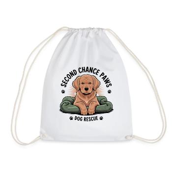 Second Chance Paws Dog Rescue - Sac de sport léger - blanc - Devant