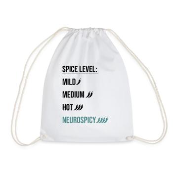Spice Level Neurospicy - Neurodivergent Humor - Turnbeutel - Weiß - Vorne