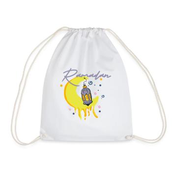 Ramadan - Drawstring Bag - white - Front