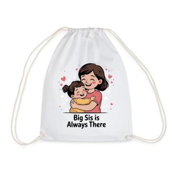 Tendre étreinte de grande sœur - Sac de sport léger - blanc - Devant
