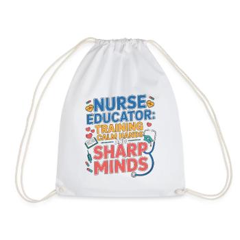 Nurse Educator Training Calm Nurse Practitioner - Turnbeutel - Weiß - Vorne