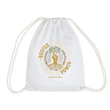 Root Power: Growing in Power - Drawstring Bag - white - Front