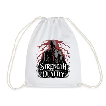 Strength in Quality - Drawstring Bag - white - Front