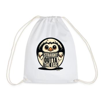 Chick: Straight from the egg - Drawstring Bag - white - Front